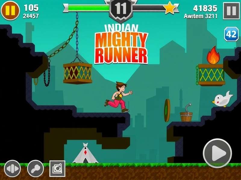 Indian Mighty Runner Game Screenshot